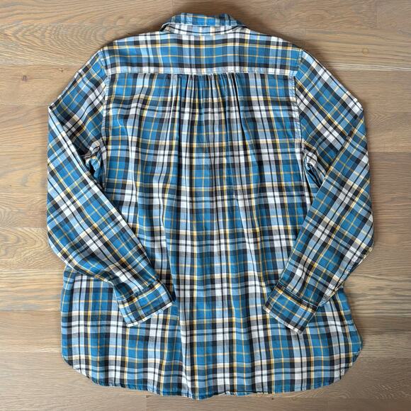 Denim Supply Ralph Lauren Y2K Button Down Shirt Western Plaid Womens Size Large - Picture 2 of 6